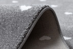 Tapijt PETIT FLAMINGOS Flamingo's  HARTJES grijskleuring