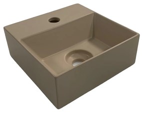 Salenzi Spy Fontein met clickwaste 30x30 cm mat taupe