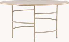 Ronde eettafel Copenhagen met houtlook tafelblad, Ø 140 cm