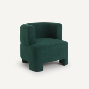 Fauteuil klein model, bouclette stof, Darrel