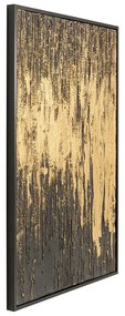 Kare Design Abstract Black Schilderij Goud Zwart