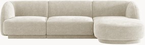 Chenille hoekbank Miley (4-zits)