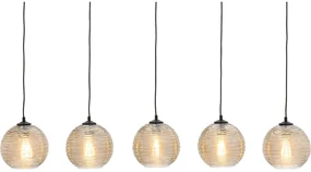 Goossens Hanglamp Soleil, Hanglamp met 5 lichtpunten