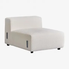 Centrale Module 85x113 Cm Voor Modulaire Bank Bruna Bouclé Wit - Sklum