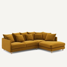 Fluwelen hoekslaapbank, Lazare