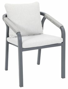 Garden Impressions Tarera tuinset 5-delig taupe - Tulli tuintafel Ø122x75 cm - light teak vironwood