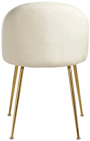 Gouden Dalnia Stoel Fluweel