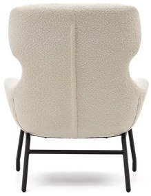 Kave Home Belina Moderne Fauteuil Wit Boucle