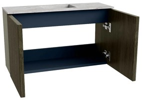Mondiaz Joya DLux 70cm toiletmeubel shadow met wastafel faye midden zonder kraangat glace