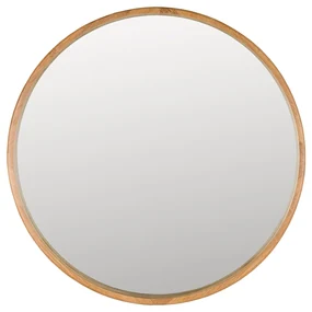 Dutchbone Caroun Grote Ronde Spiegel Van Bamboe 80 Cm - 80x4cm
