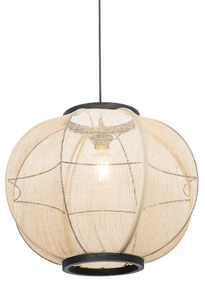 Smart hanglamp bruin 48 cm incl. Wifi G95 - Rob