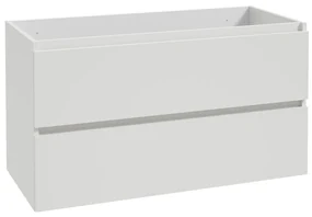 Fontana Proma badmeubel 100cm met zwarte waskom mat wit