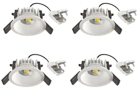 Ivar Inbouwspot Wit 4 stuks