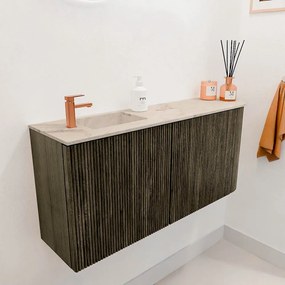Mondiaz Joya DLux 90cm toiletmeubel ronding rechts shadow met wastafel faye links 1 kraangat frappe