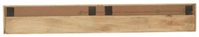 Starfurn Madison Naturel Hangend Tv-meubel Mangohout Ribbels 200 Cm - 200x35x30cm.