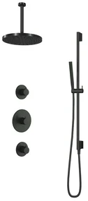 Hotbath Cobber IBS20CR inbouwdouche met 30cm plafondbuis, 30cm hoofddouche en glijstang chroom