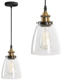 Hangende glazen plafondlamp Verto D APP048-1CP