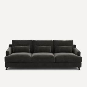 Sofa 3- of 4-zits, chenille fluweel, Alwine