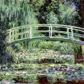 Kunstreproductie Waterlelie vijver, Claude Monet