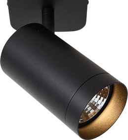 Moderne plafondlamp zwart GU10 70mm - Jeana Luxe