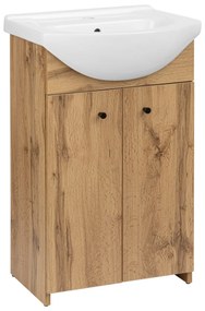 Plazan Basic badkamermeubel 50cm eiken