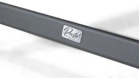 Tuinset 6 personen 220 cm Aluminium/Textileen /Graniet/Aluminium/textileen Grijs Presto Vasto/Graniet
