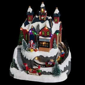 Fééric Lights and Christmas - Verlicht kerstdorp "Het atelier van de kerstman" met animatie & muziek/geluid