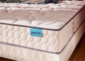 Matras met 580 pocketveren in 3 zones en een gestoffeerde lattenbodem, COSY LIT 2