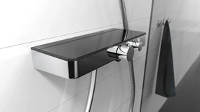 Schutte Ocean thermostatische douchekraan met planchet chroom/antraciet