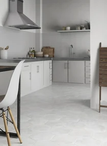Hexagon tegel Light Grey 29,2x25,4