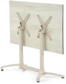 De Laan Projects Laan Marano Bistrotafel X Aluminium Taupe