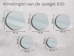 Bronzen spiegel Base B30