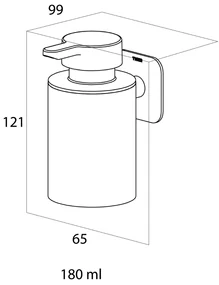 Tiger Colar zeepdispenser 180ml zwart