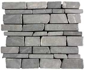 Terre d'Azur Multisticks vloertegel op vel 24x30cm antraciet