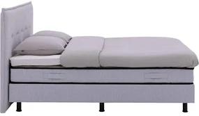 Goossens Basic Boxspring Compleet Kaja, 160 x 200 cm box (= 2x 80cmx 200cm) 1x matras gestoffeerd pocketvering, 1x matrastopper gestoffeerd