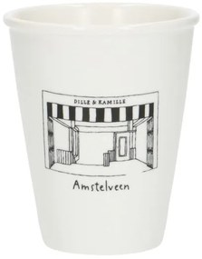 Gevel mok, Amstelveen, porselein, 200 ml