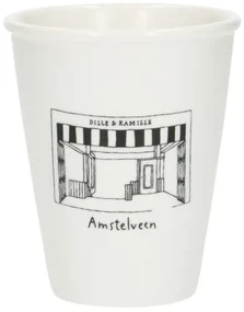 Gevel mok, Amstelveen, porselein, 200 ml