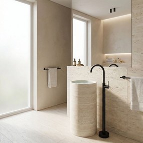 Vloeren wastafelkraan Rea Lungo Black