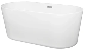 Kerra Nora Vrijstaand bad 157x74cm met afvoer