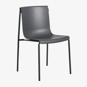 Set Van 2 Eetkamerstoelen Van Ismene Polypropyleen Grijs - Kwik - Sklum