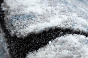 Tapijt modern COZY 8873 Cracks Gescheurd beton - Structureel,  twee poolhoogte , blauw