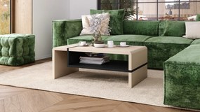 FOLK beige / zwart, moderne salontafel