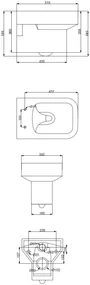 Mueller Cube wandcloset+zitting diepspoel wit