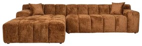 Richmond Interiors Cube Sofa Hoekbank Lovely Cinnamon Bruin Lounge Links + 3 Zits