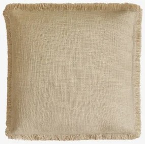 Vierkant Kussen 45x45 Cm Van Soncey Katoen Tapioca Beige - Sklum