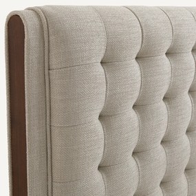 Gestoffeerd hoofdbord L220cm structuurstof Alezan