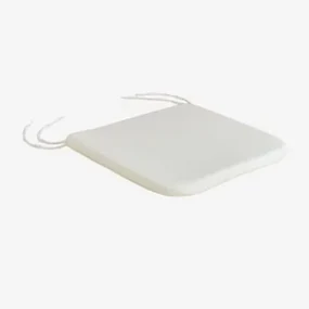 Gouda Stoelkussen Stof Gardenia Wit - Sklum