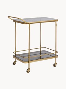 Bar cart Orabel met glazen tafelbladen