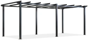 Barbados 3 x 6 m antraciet Garden Point metalen terras pergola frame