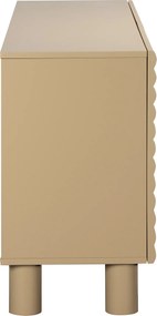 Mat Dressoir Met Strepen Zandkleur 150 Cm - 150x40x75cm.